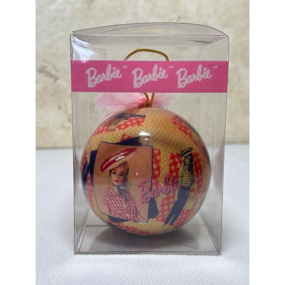Set of Two Vintage 1996 Matrix BARBIE Holiday Ball Ornaments - NIB - Picture 3 of 3